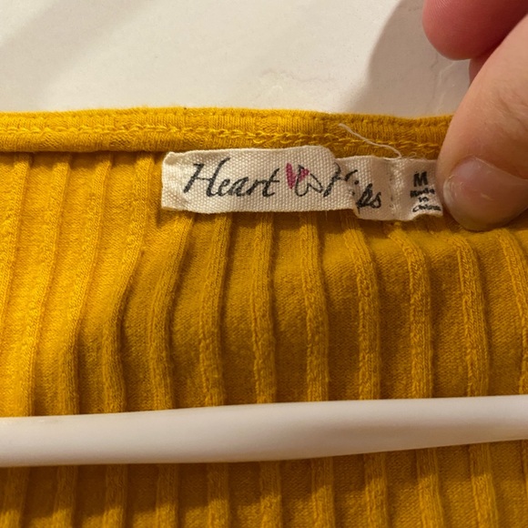 Yellow Button-Up Ribbed Top - Picture 3 of 3